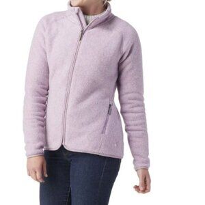 SMARTWOOL HUDSON TRAIL FULL ZIP FLEECE IN LILAC - S